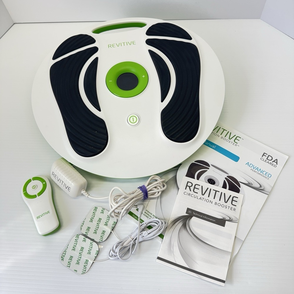Revitive Medic Circulation Booster Foot Massager w/ Remote & Adapter Tested